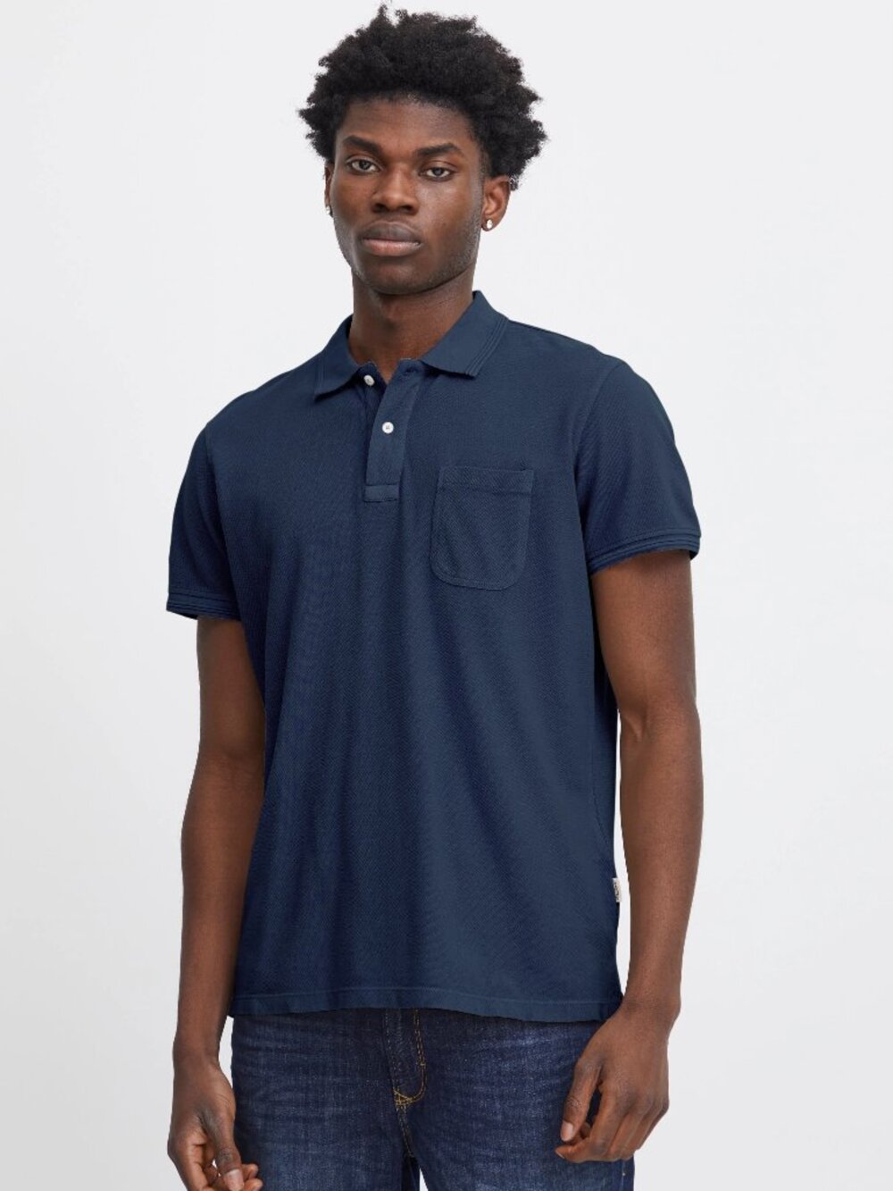 Blend Navy Short Sleeve Polo